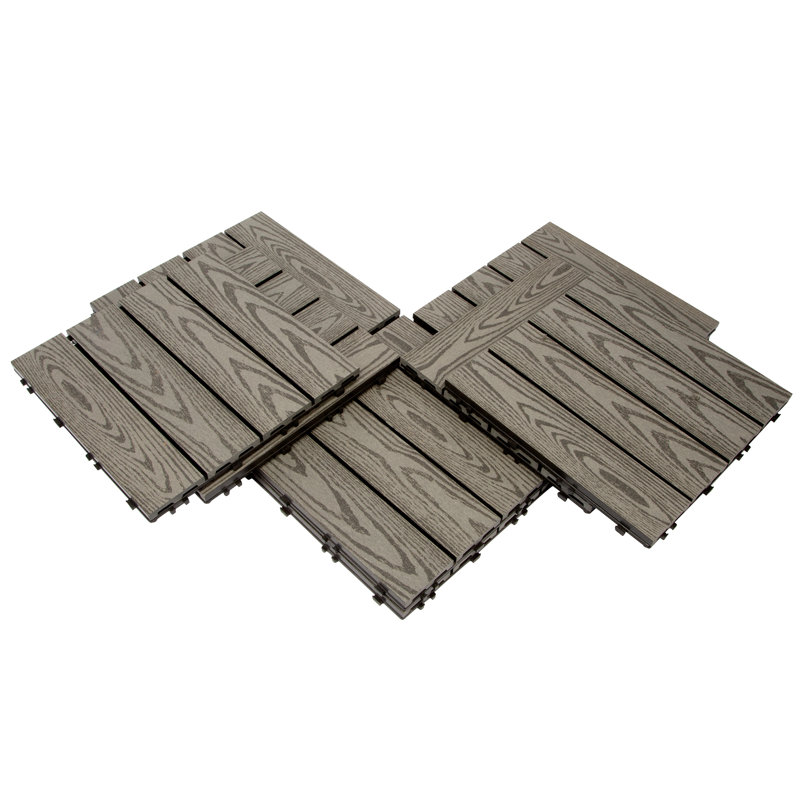 Famobay 12" X 12" Composite Interlocking Deck Tiles & Reviews Wayfair